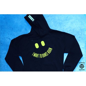 The Subs x Ampere -  “I Want To Dance Again” black hooded sweater