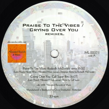 Mr Fingers - Praise to the vibes / Crying over you remixes - Alleviated / ML2237-1