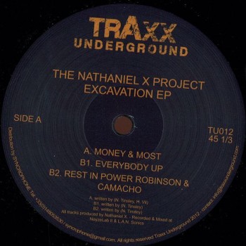 The Nathaniel X Project - EXCAVATION EP - Traxx Underground / TU012