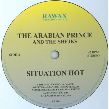 The Arabian Prince And The Sheiks - Situation Hot - Rawax West Coast Edition