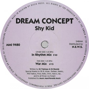 Dream Concept - Shy Kid - Music Man Records