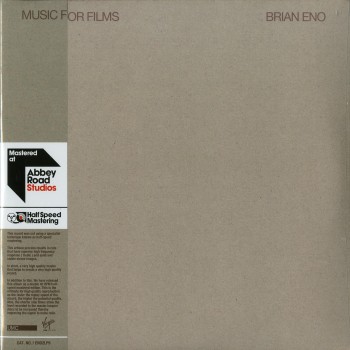 Brian Eno ‎– Music For Films - LTD Half-speed mastering ‎– ENO2LP9