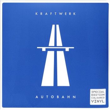 Kraftwerk ‎– Autobahn Translucent Blue Clear Vinyl 12 page booklet - Parlophone 