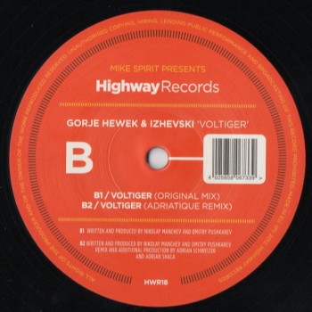 Gorje Hewek & Izhevski - Morning Bells - Highway Records
