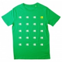 Delsin Multiple Logo Shirt - Size Large Green