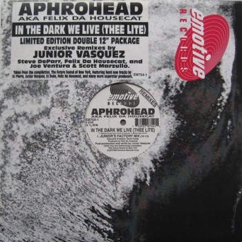 Aphrohead aka Felix Da Housecat ‎– In The Dark We Live (Remixes) 2LP (Original Pressing, Still Sealed) - Emotive