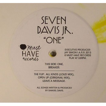 SEVEN DAVIS JR - ONE EP (White Vinyl) - MUST HAVE RECORDS