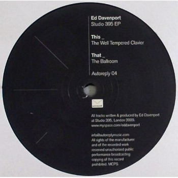 Ed Davenport ‎– Studio 395 EP