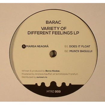 Barac Variety of Different Feelings LP - MTRZ003